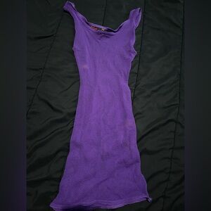 TRIPP NYC purple fishnet tank